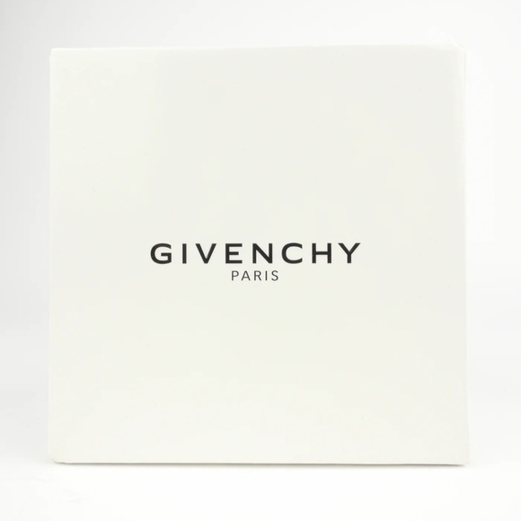 Givenchy - Shark Tooth Black/White Leather Gold Twist Lock Double Wrap Bracelet - Picture 7 of 8